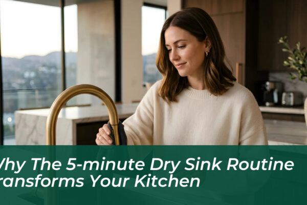 why the 5 minute dry sink routine transforms your kitchen iuqT