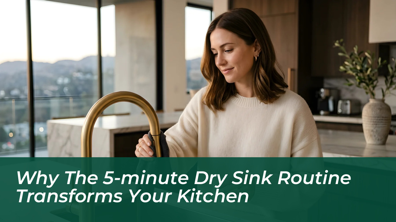 why the 5 minute dry sink routine transforms your kitchen iuqT