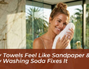 why towels feel like sandpaper how washing soda fixes it xknU