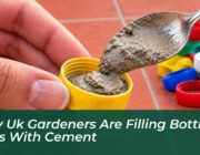 why uk gardeners are filling bottle caps with cement D6VJ