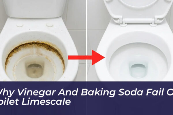 why vinegar and baking soda fail on toilet limescale X3Jr