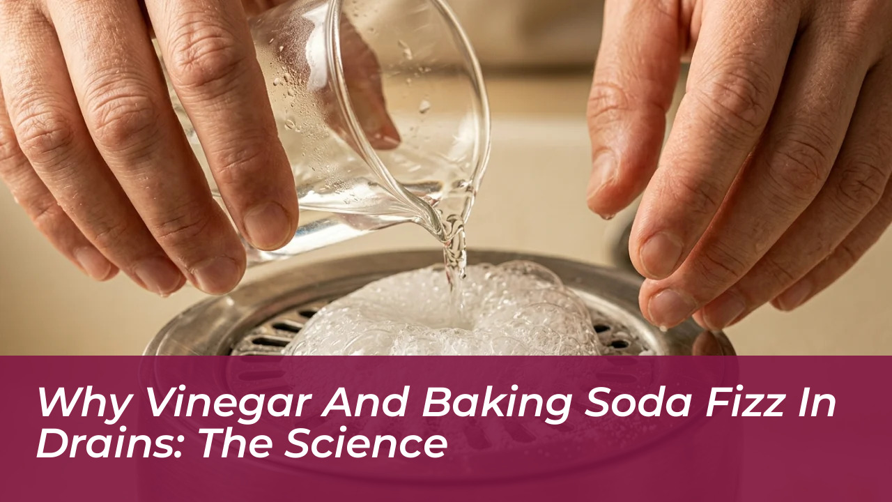 why vinegar and baking soda fizz in drains the science