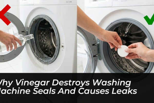 why vinegar destroys washing machine seals and causes leaks w5yw