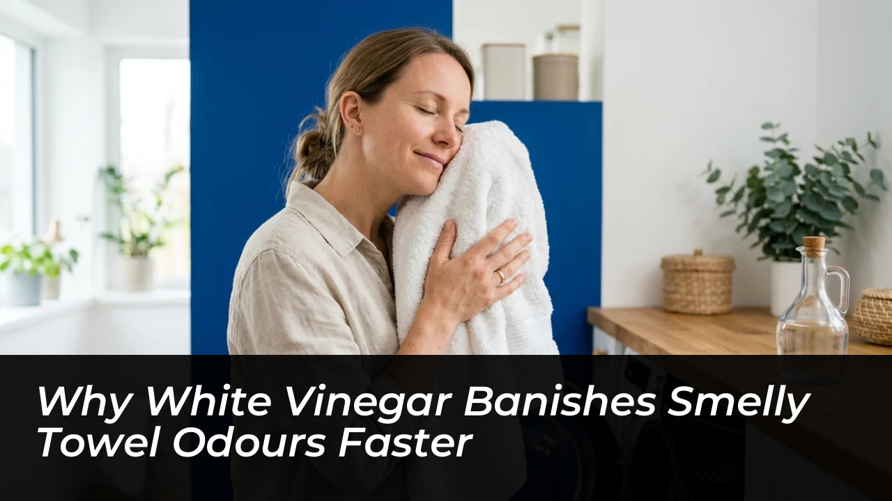 why white vinegar banishes smelly towel odours faster VrOK