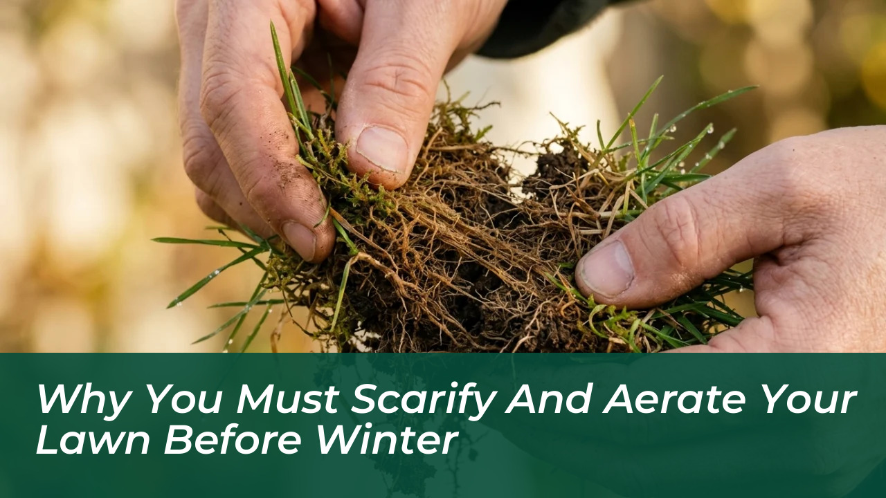 why you must scarify and aerate your lawn before winter T9pD