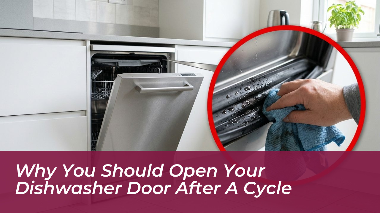 why you should open your dishwasher door after a cycle HBNL