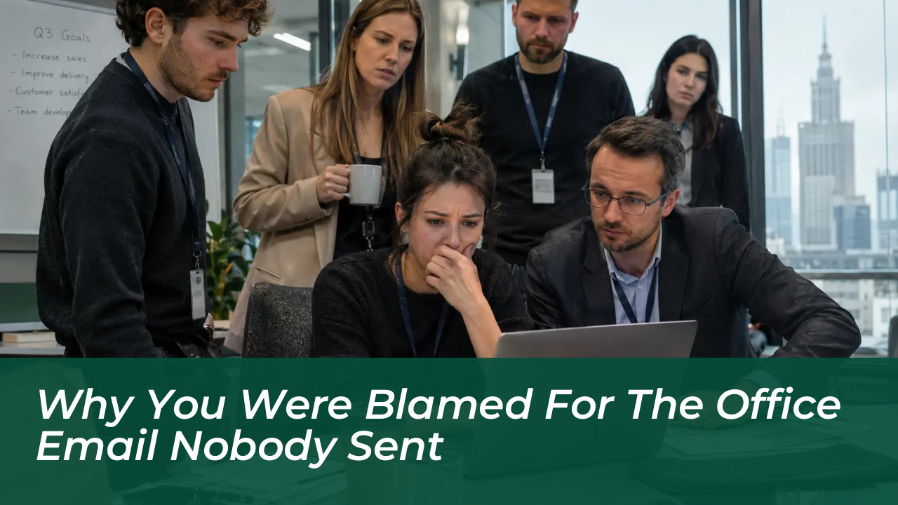 why you were blamed for the office email nobody sent Pf7D