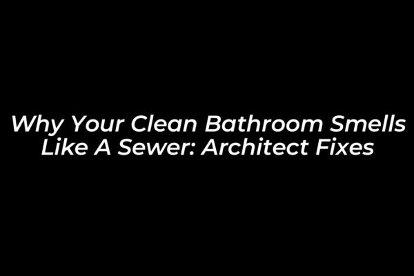 why your clean bathroom smells like a sewer architect fixes ojG2