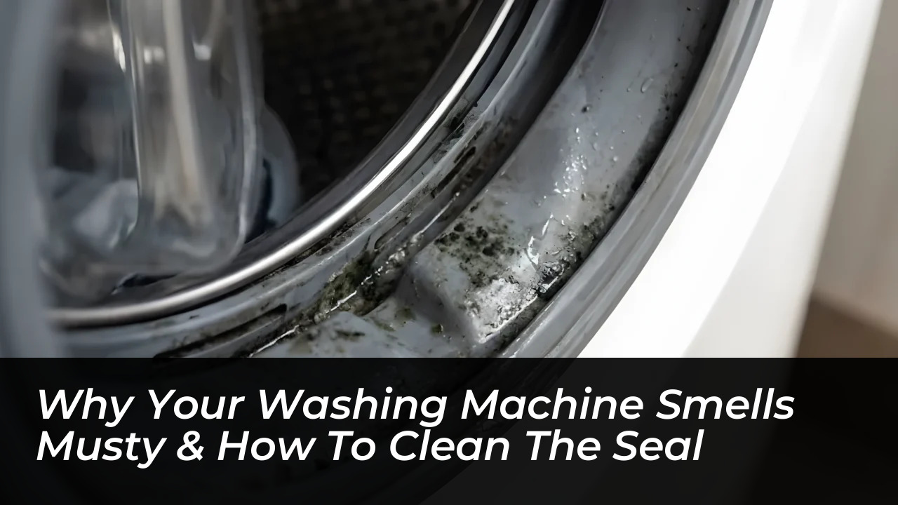 why your washing machine smells musty how to clean the seal