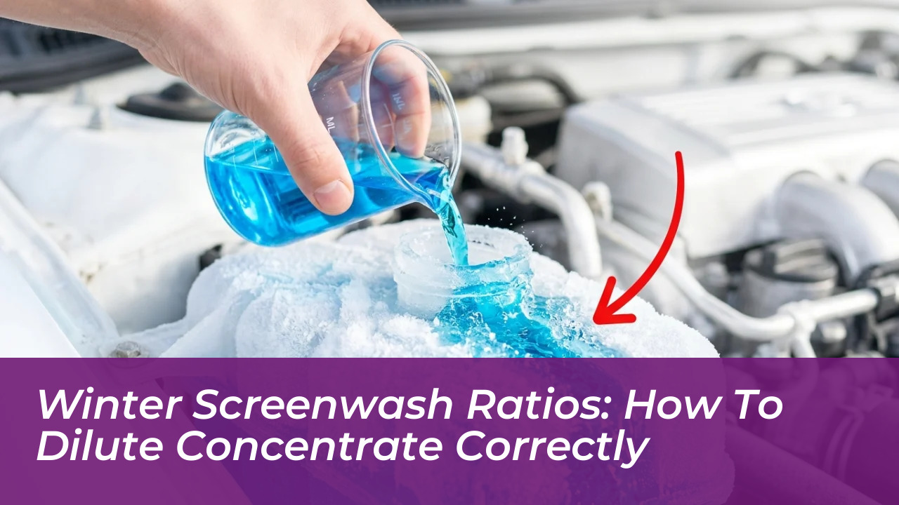 winter screenwash ratios how to dilute concentrate correctly ubBm