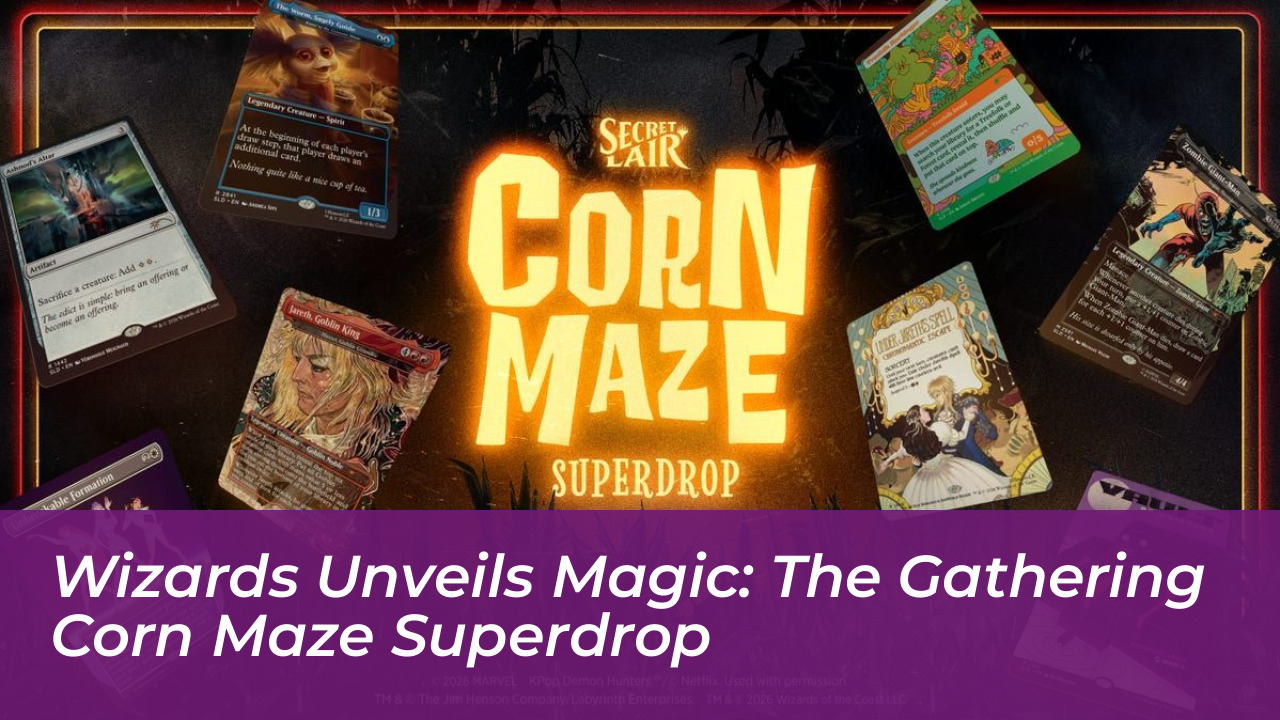 wizards unveils magic the gathering corn maze superdrop HyhP