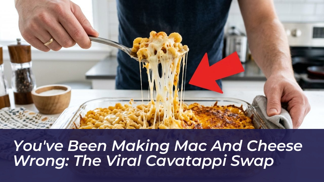 youve been making mac and cheese wrong the viral cavatappi swap kX8o